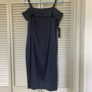 Tahari Arthur Levine Navy Dress. Size 10.